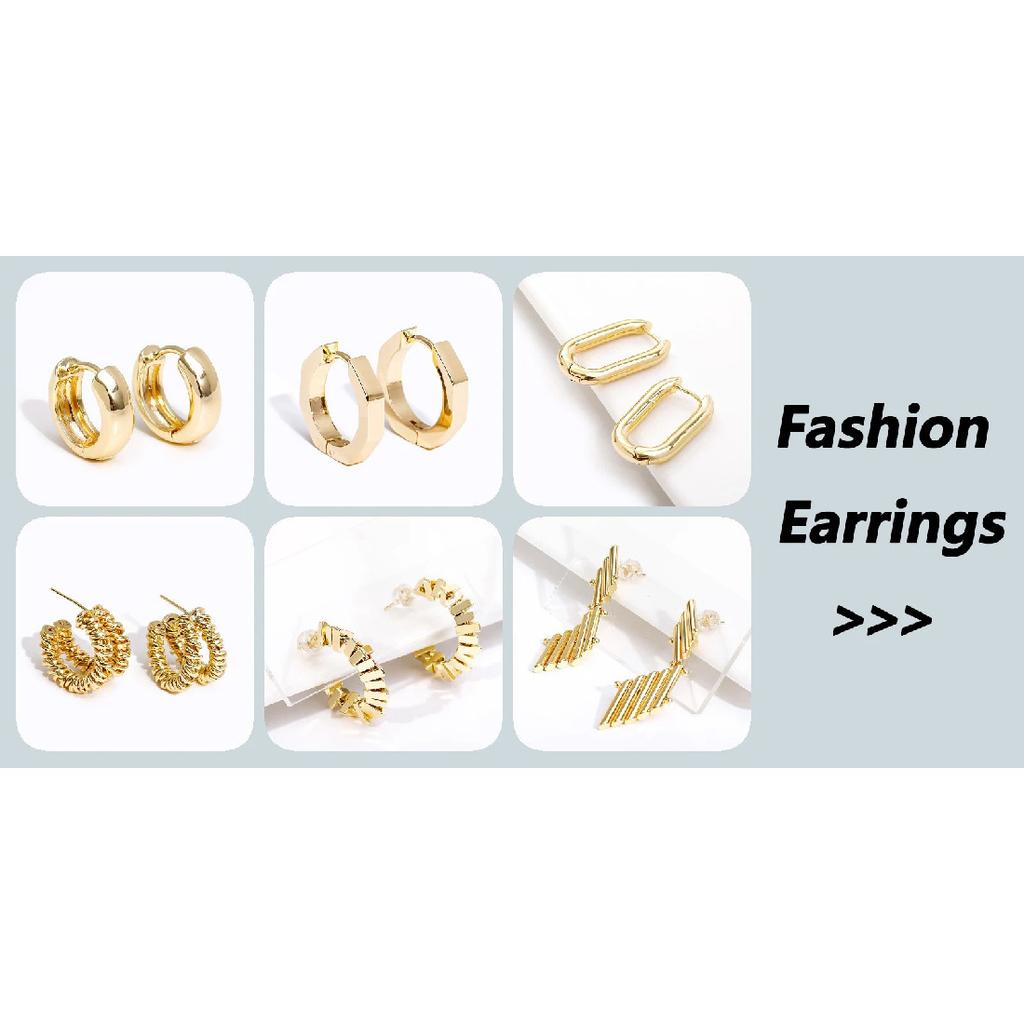 14K Gold Plated Brass With Zircon Spacer Beads Separator For Beads DIY Bracelet Necklace Making Accessories Jewelry Materials