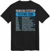 Senior Citizen Texting Code Gift Idea T-Shirt Grumpy Grandad Father Day Dad Top