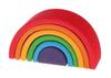Grimm's Toy, Educational Toy, Building Blocks, Interior Decor, Pretend Play, Rainbow, Rainbow Tunnel (Small) - 5.5cm (H) X 10.5cm (W) X 4cm (D)
