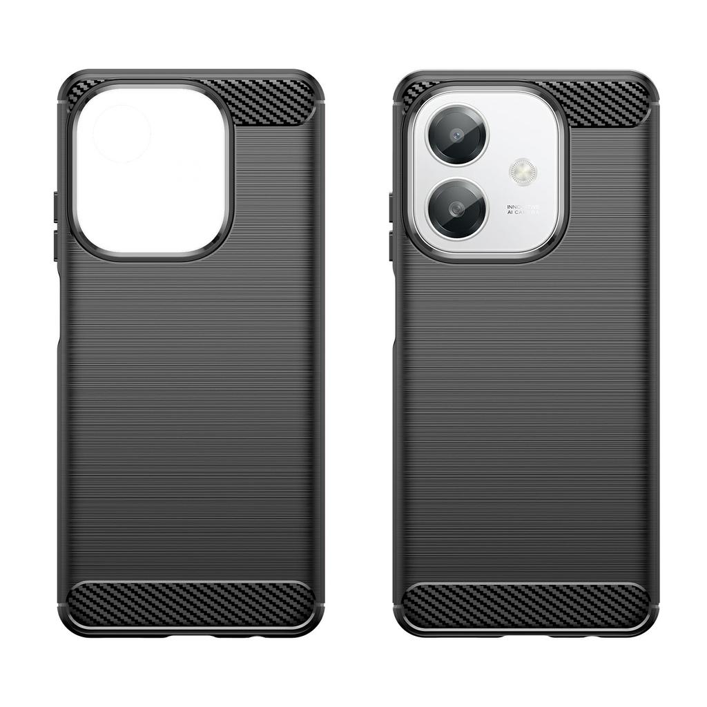 For Oppo A3x 4G/A3x 5G (India)/A3 4G/A3 5G/A40M 4G/A40 4G/A3i 5G/A60 5G Case Carbon Fiber Texture TPU Brushed Phone Cover