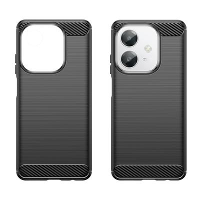 For Oppo A3x 4G/A3x 5G (India)/A3 4G/A3 5G/A40M 4G/A40 4G/A3i 5G/A60 5G Case Carbon Fiber Texture TPU Brushed Phone Cover