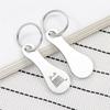 Fresh Portable Metal Universal 6 Piece Shopping Cart Disassembly Keychain Token Chip Supermarket Keychain