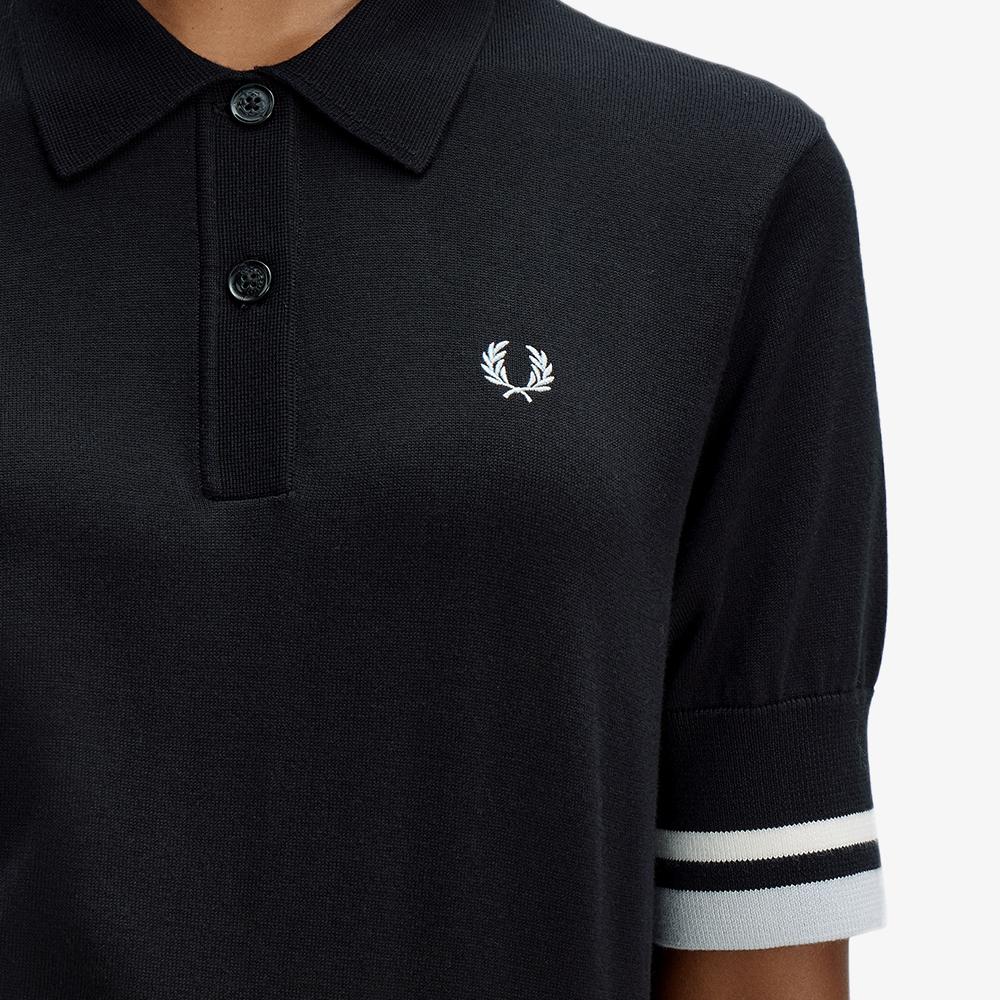 Fred Perry [Womens] Bold Tipped Knit Shirt - Black Afpf2612129-102