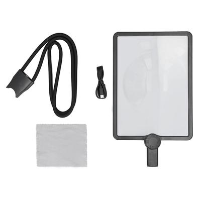 Lupe LED Kabellos Umhängen Leselupe 3X Vergrößerung Schwanenhals Hoch