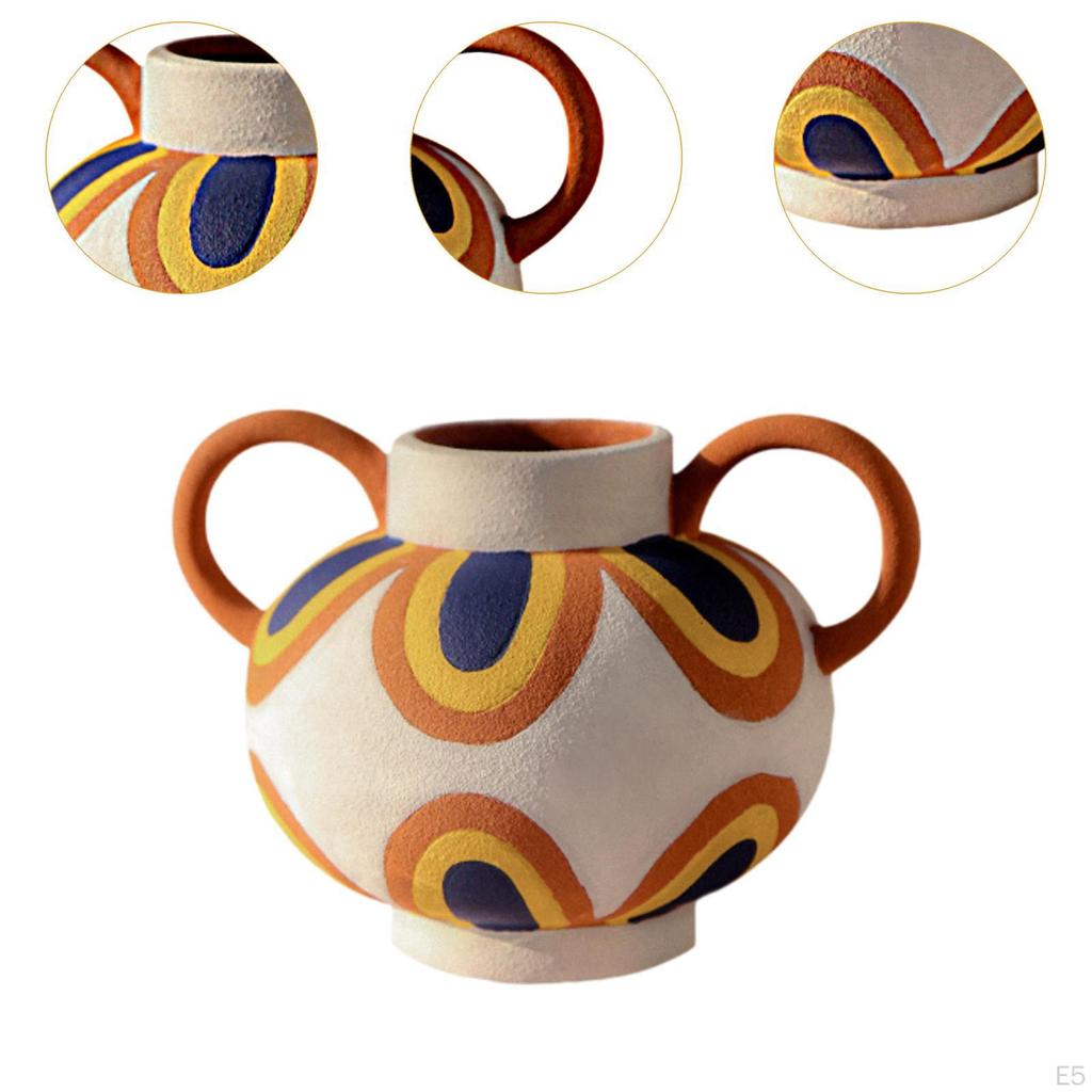 Abstrakte Kunst Vase Keramik Blume Blumentopf für Trocken Frisch Dekorativ Floral