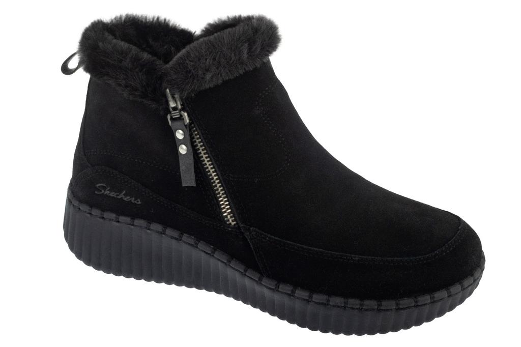 Skechers Wilshire Blvd - Fresh Zip, Damen Winterstiefel schwarz
