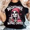 Womens Casual Short Sleeved Round Neck Tshirt with Skull Pattern Printed Tshirt Casual Korean Versatile Tshirt