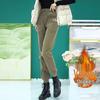 Women's European Cotton Velvet Thickened Sweatpants - Warm, Loose-Fit Trousers for Autumn/Winter 2024