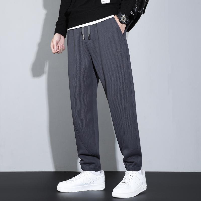 Men Long Pants Autumn and Winter Mens Casual Fleece Sweatpants Soft Sports Pants Jogging Pants