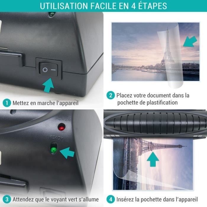 Texet A78211-2X21V Plastifieuse PRO avec 200 feuilles A4