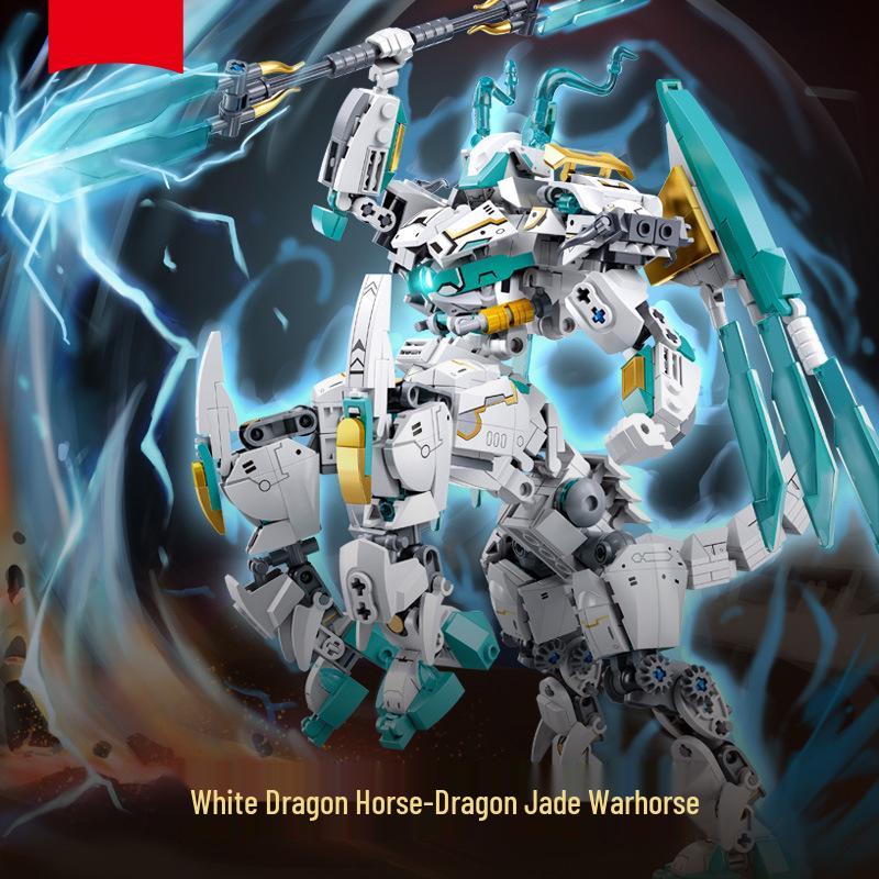 Journey to the West: Monkey King War Dragon Mecha Model B1058 Building Blocks Toy