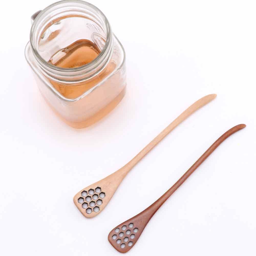 Comb Home Wooden Saver Handmade Long Handle Honey Dipper Stirrer Mixing Stick Spoon