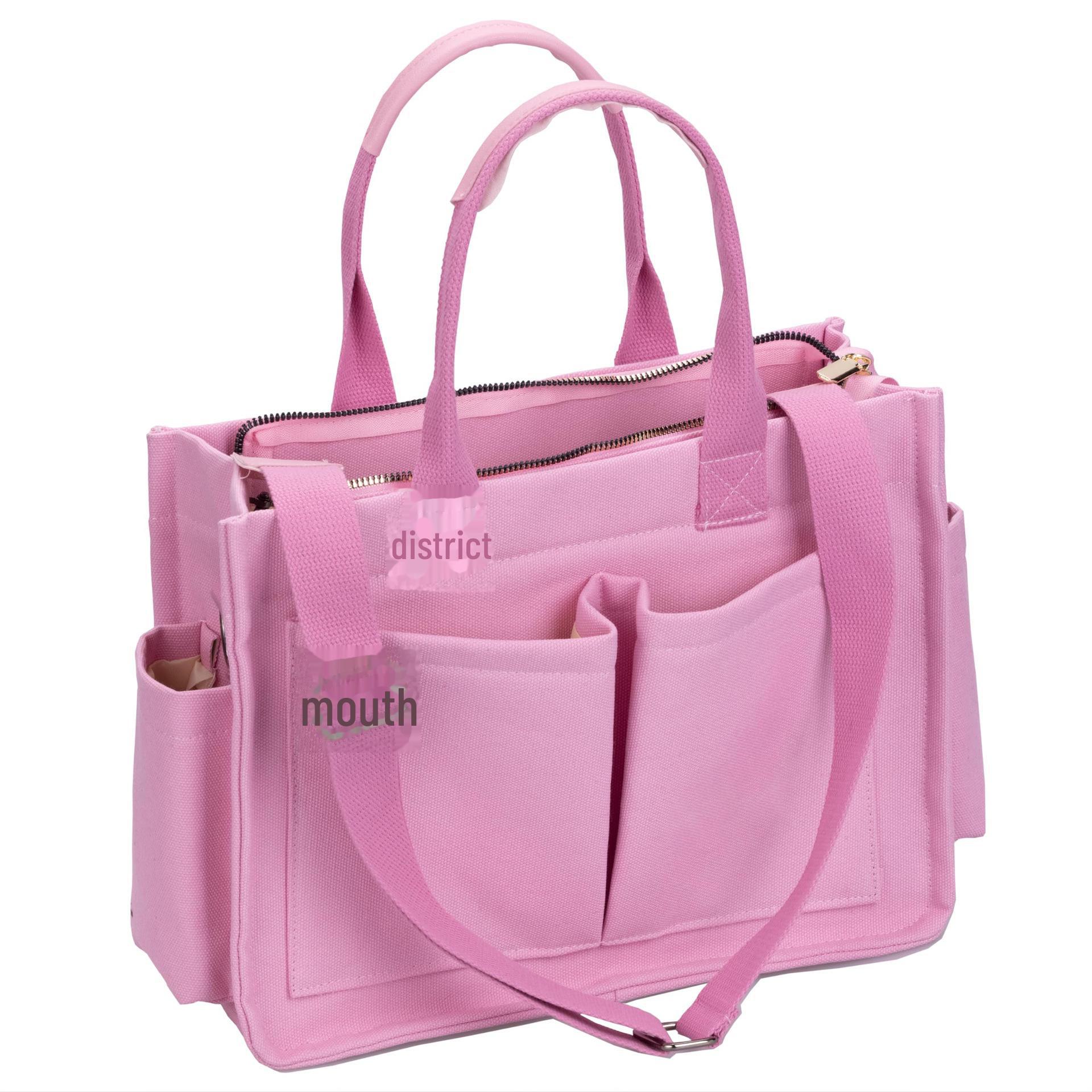 Новая женская большая холщовая сумка-тоут и сумка-мессенджер для ноутбука