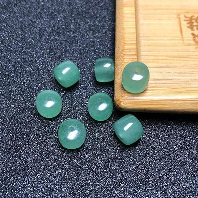 Green Agate Old Style Spacer Beads - Star Moon Bodhi Buddhist Beads for DIY Bracelets