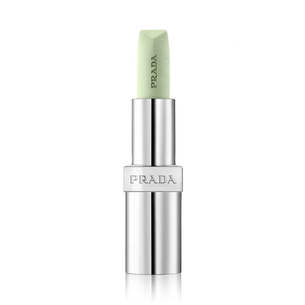 Prada Beauty Luxury Lip Balm 3.8g. Shipped from a UK department store. Green color with clear pigmentation. Recommended as a gift.