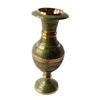 Hand Crafted Kashmiri Glass Pattern Flower Vase 17 CM (Green)