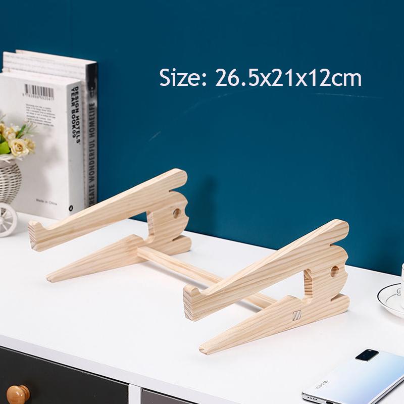 1 Pcs Wooden Universal Laptop Stand Detachable Wooden Stand Suitable for Laptop Cooling Stand