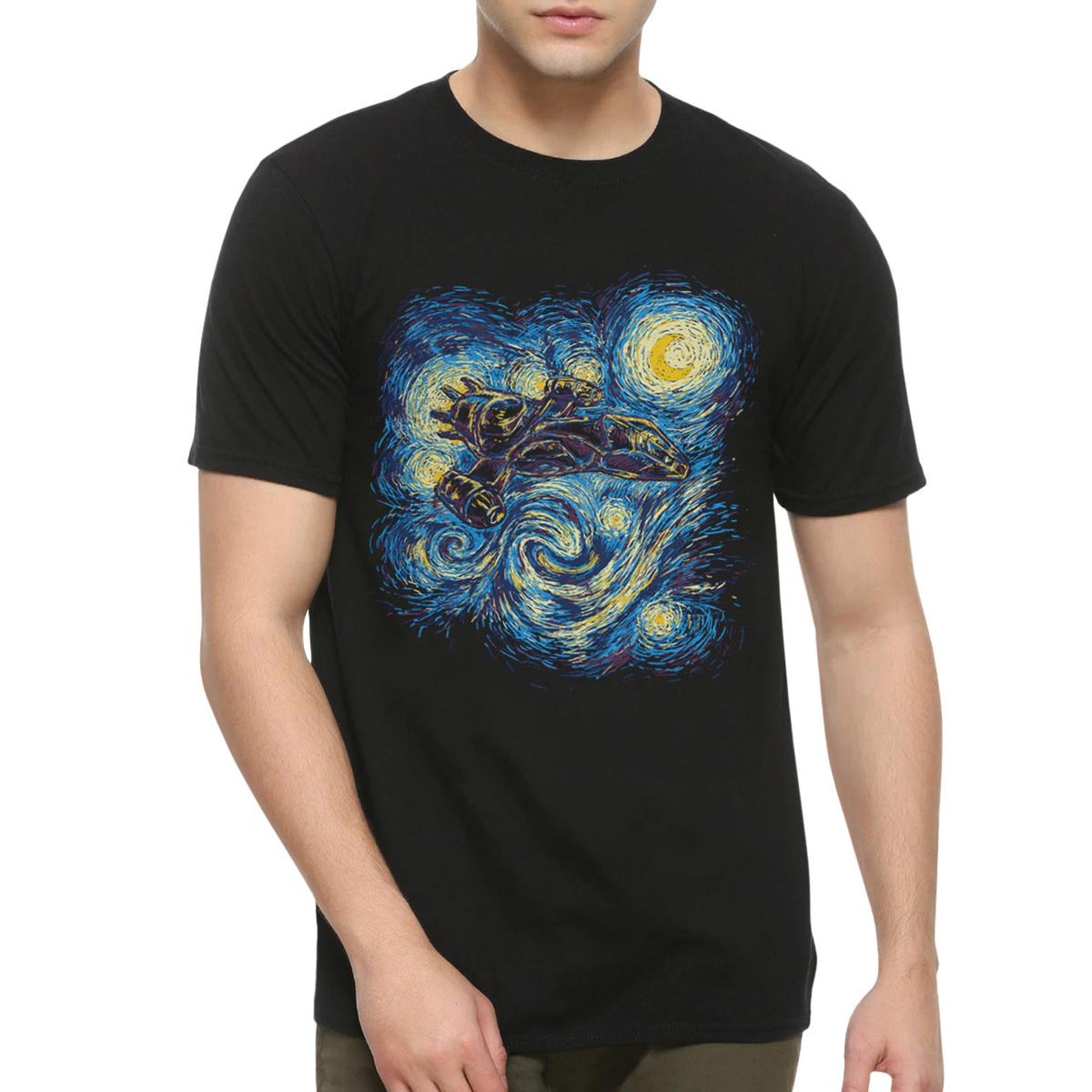 Firefly Serenity Starry Night T-Shirt, Van Gogh Shirt, Men s and Women s Sizes (bf-136) 3XL