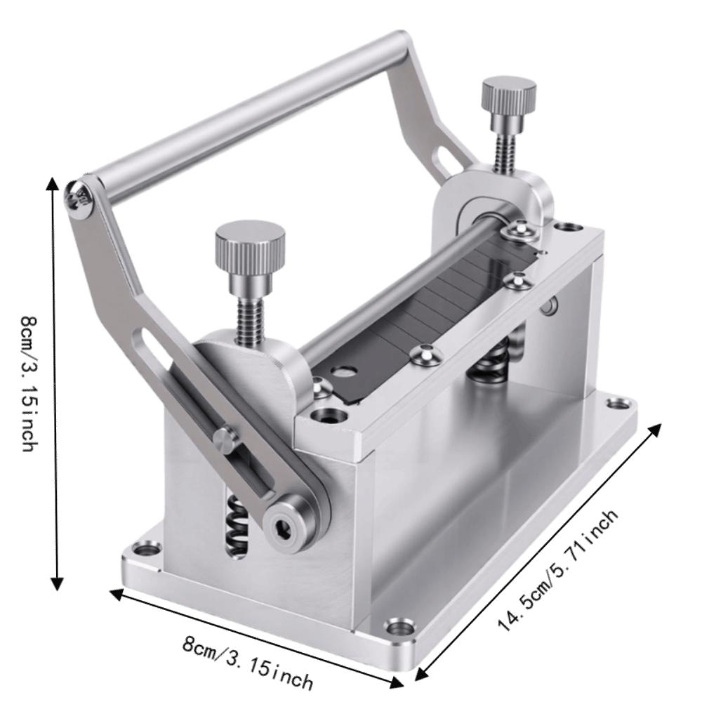2pcs Adjustable Thickness Leather Splitter Tool Manual Peeling Machine Leathercraft Projects