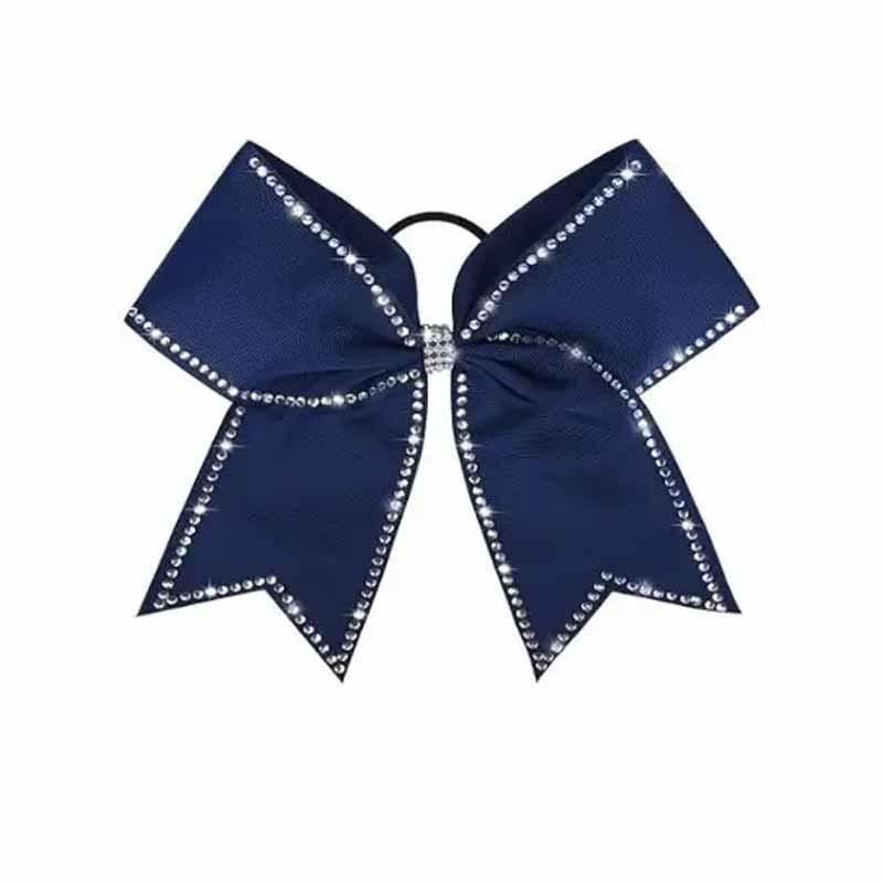 Sparkling Rhinestone Swallowtail Bow Hair Tie and Clip Set