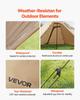 Hot Tent for 4 Persons, Camping Tipi Hot Tents with Stove Jack & Inner Tent, Portable Winter Camping Tents with Snow Skirt, Easy Setup, Waterproof 4