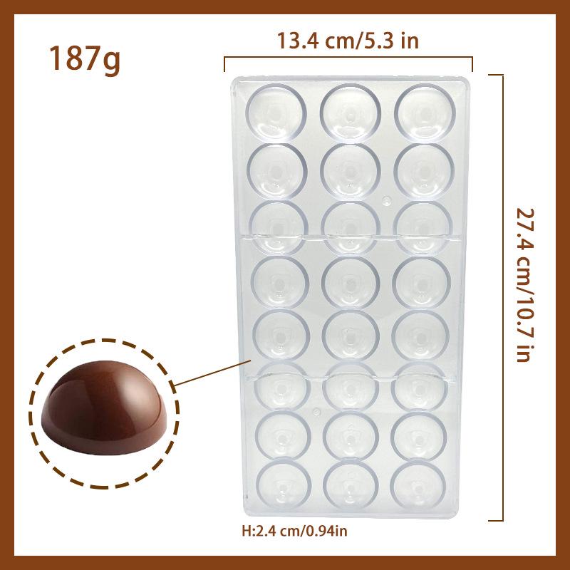 Clear DIY Candy Chocolate Molds - Sturdy Plastic Baking Molds