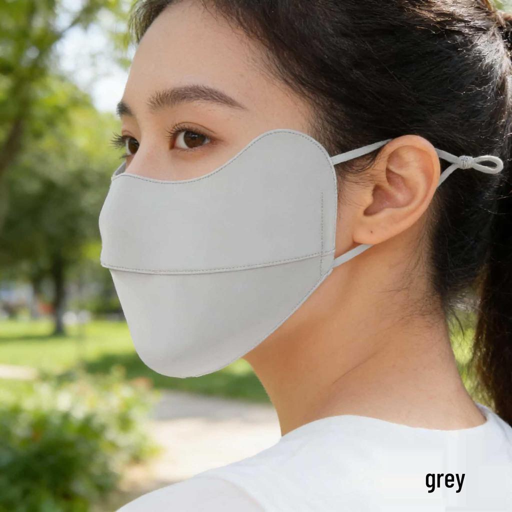 Women's Full Face UV Protection Ice Silk Mask and Neck Guard