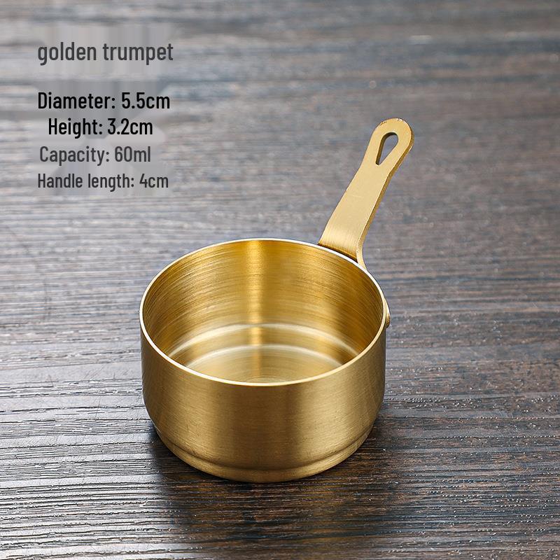 304 Stainless Steel Sauce Cup with Handle - Perfect for Steak, Dips, Snacks, and Vinegar.