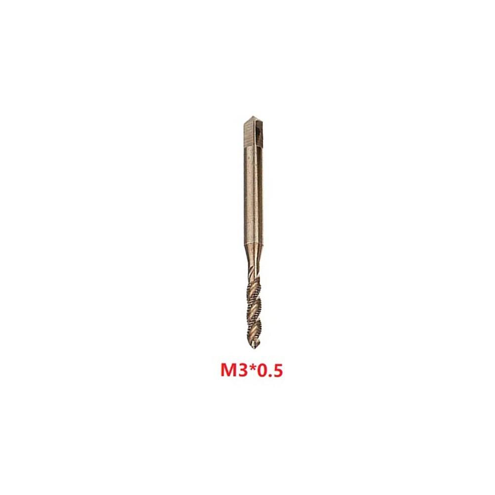 M3-M10 HSS- Co Cobalt M35 Mașină Sprial Flute Taps Metric File Tap Mâna dreaptă