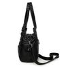 Leopard Print PU Leather Women Tote Shoulder Bag Rivet Decor Multi Pockets Large Capacity Casual Crossbody Handbag