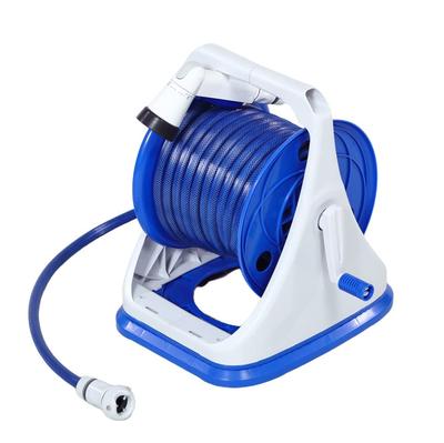 Green Life G-Aqua PRQK-20 20m Schlauchaufroller mit drehbarem Fuß, knickfester Schlauch