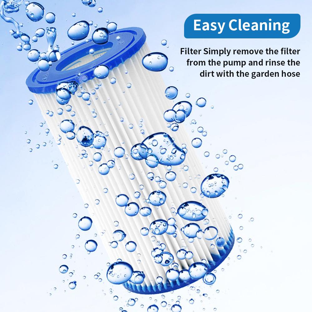 Cartuccia Filtro Tipo A / C Per Intex 29000E 59900E, Tipo III Per Bestway 58012E Pompa Filtro per Piscina