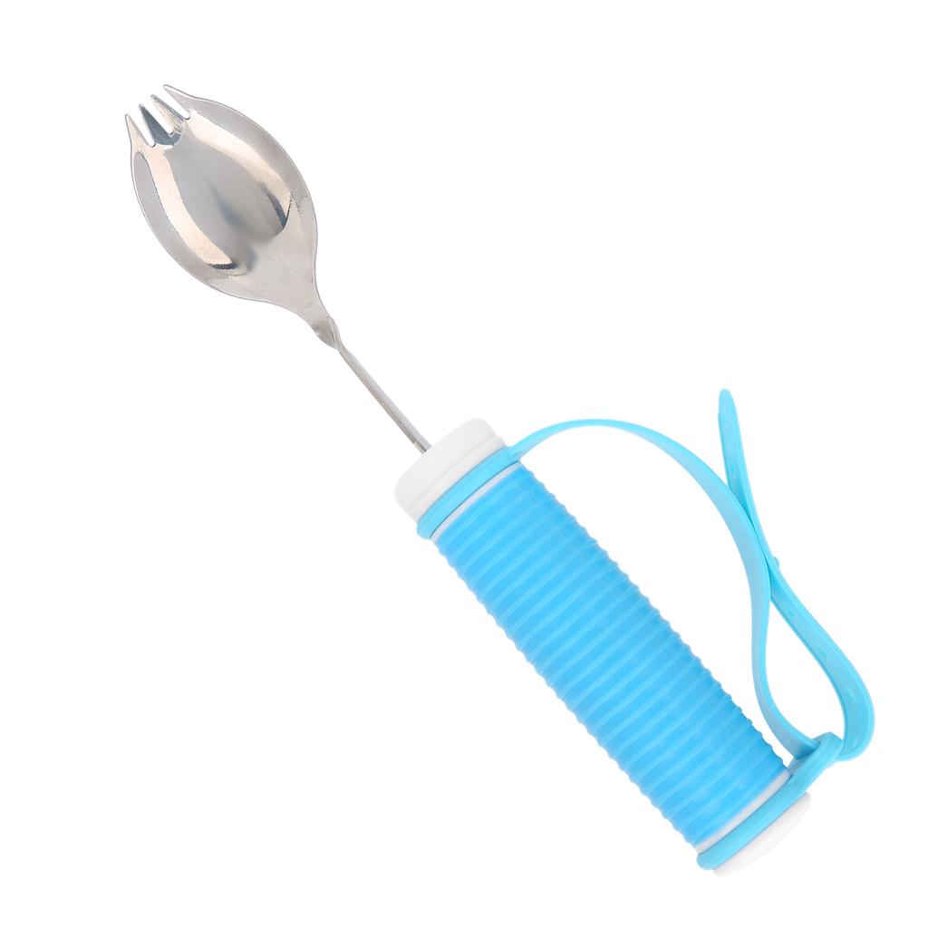 Fork Eating Aid NonSlip Adjustable Strap 2 in 1 Spoon for Parkinson Arthritis MS Hand Tremors
