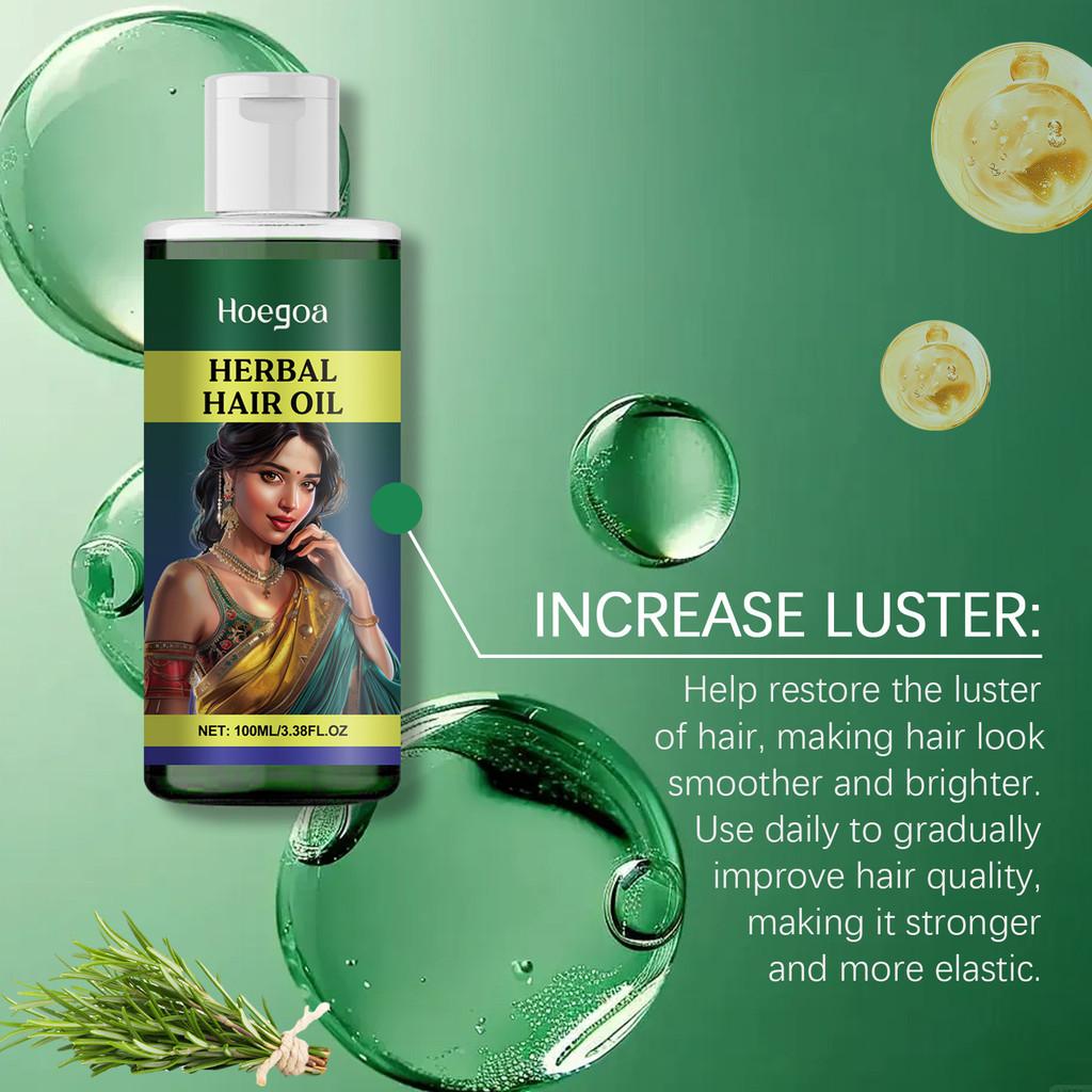 Hoegoa Herbal Hair Oil For Gentle Cleansing And Nourishing Dry Split Ends 100ml