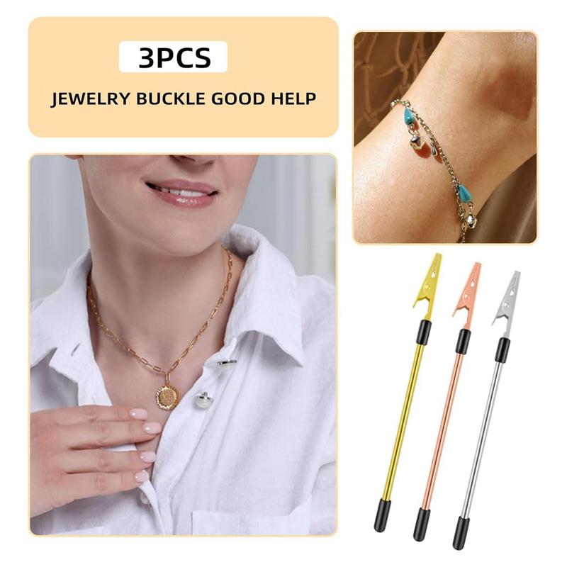 ABBY-3-teiliges Armband-Hilfswerkzeug Armband-Befestigungshilfswerkzeug Für Schmuck Uhren Halsketten Verschlüsse Reißverschlüsse Armbandverschluss