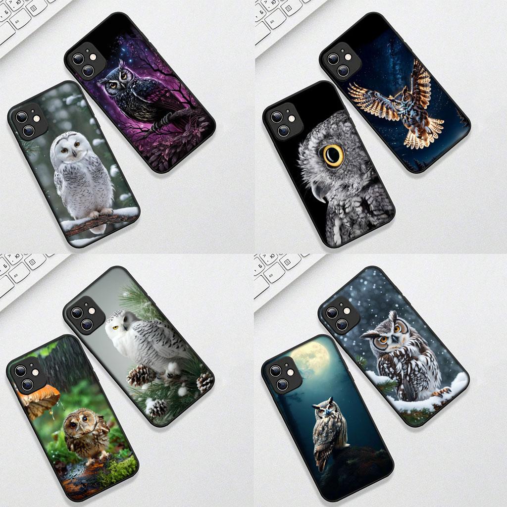 Cartoon Owl Wallpaper Casing Phone Cover for Xiaomi Redmi Note 13 14 ProPlus A4 A3 Pro Plus 13C Pro+ Note13 Note14 Soft Case