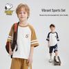 SNOOPY Boys' Color Block Short Sleeve & Shorts Set