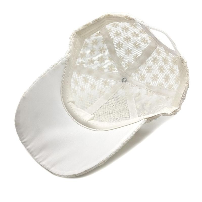 Stylish Floral Baseball Cap For Women And Men With Adjustable Strap Sun Protection Polyester Fabric Outdoor Caps