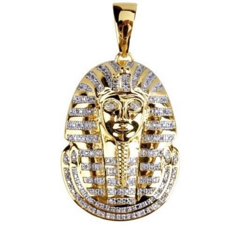 European and American Popular Egyptian Pharaoh Portrait Pendant Selling Personalized Retro Men Necklace