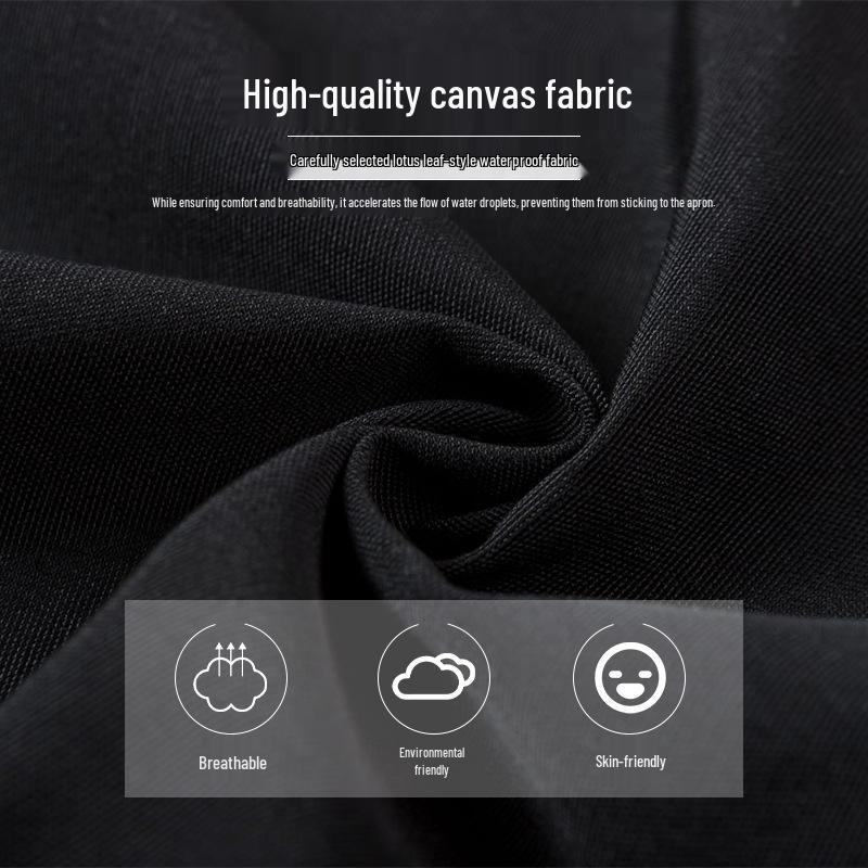 Custom Waterproof Dirt-Resistant Canvas Apron for Catering and Kitchen Workwear