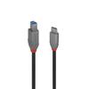 Lindy Anthra Line - USB-Kabel - USB-C (M) To USB Type B (M) - USB 3.2 Gen 1 - 1.0m - Round, Bi-directional - Black () -