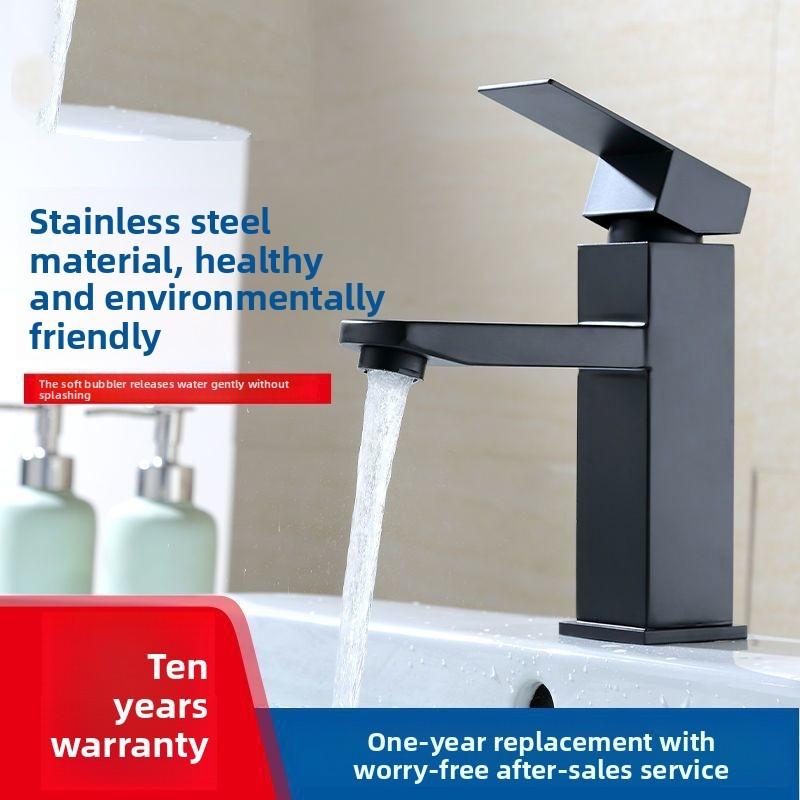 Stainless Steel Bathroom Sink Faucet For Home Use
