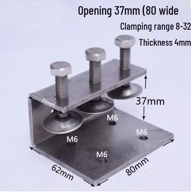 C304 Tiger Claw U-Shaped Stainless Steel Pipe Clamp