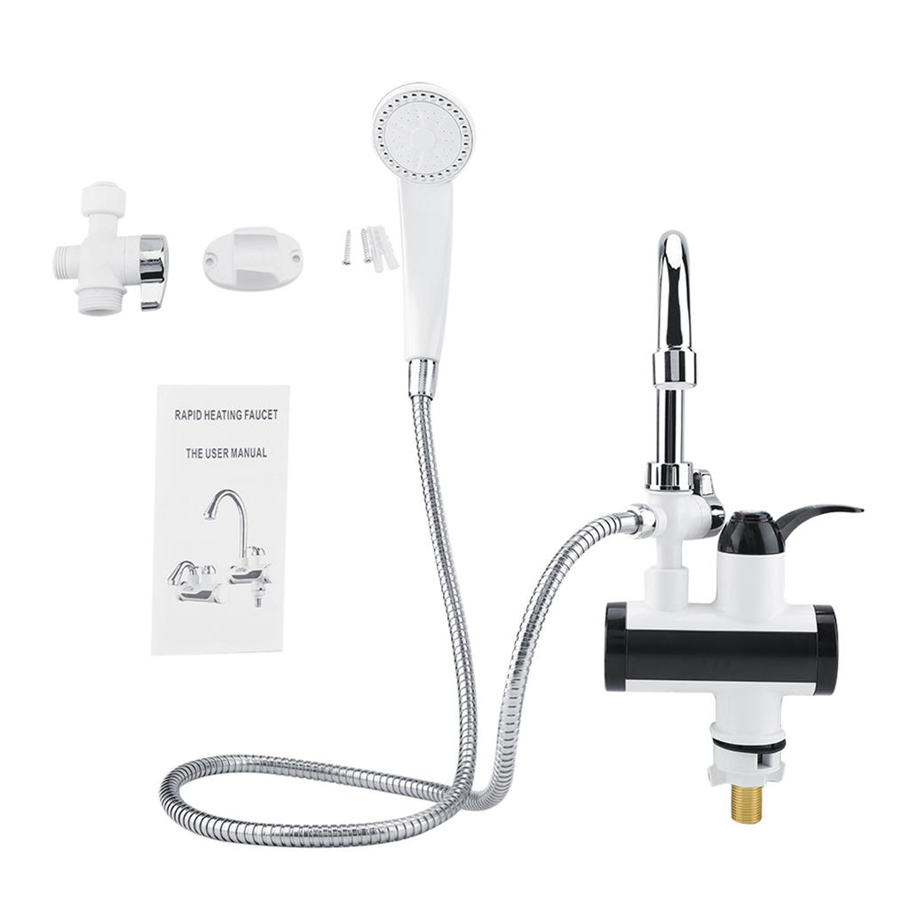 Instant Hot and Cold Water Dispenser Heater Heating Faucet Temperature Display   Shower Head