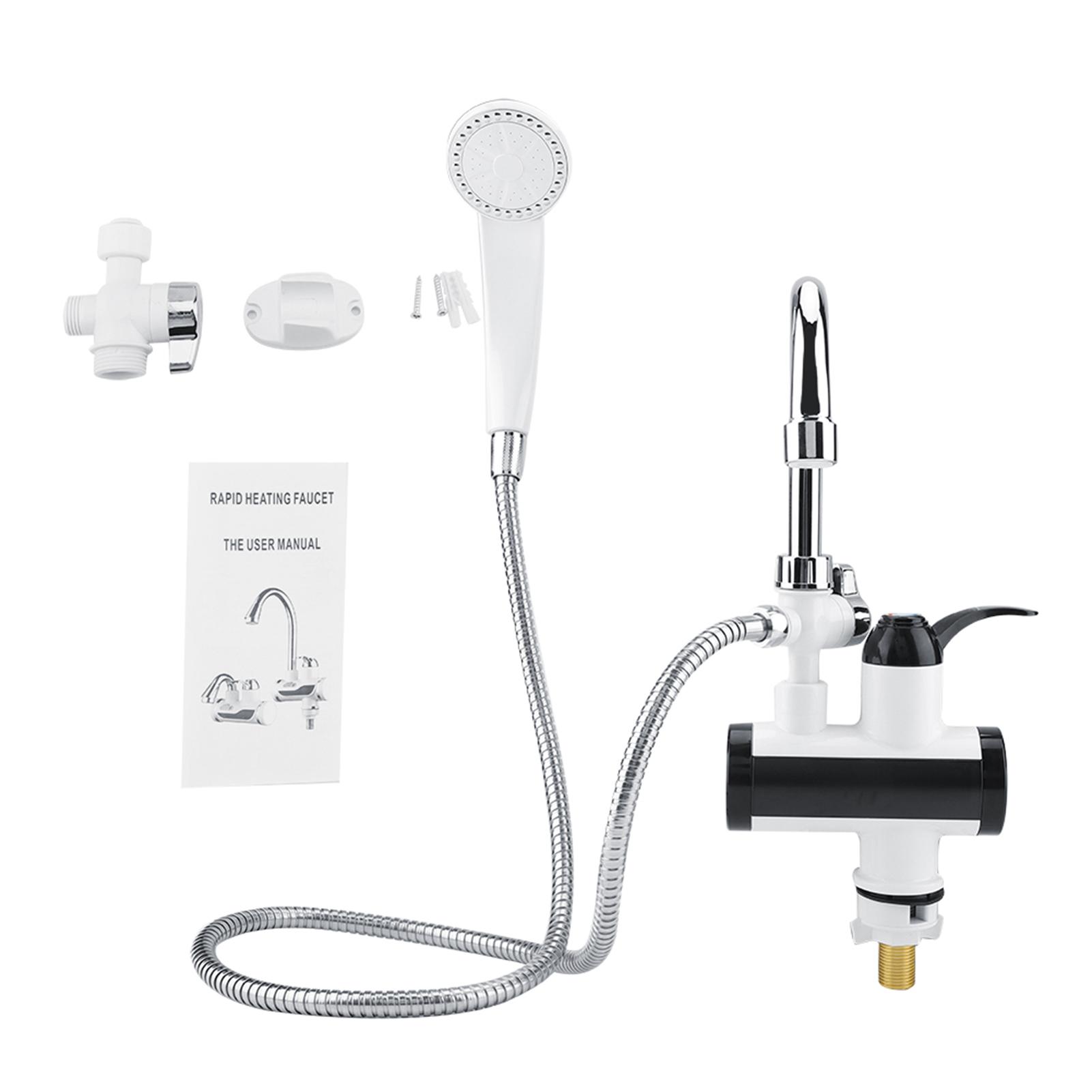 

Мгновенный нагреватель горячей и холодной воды, нагревательный кран, дисплей температуры, душевая лейка