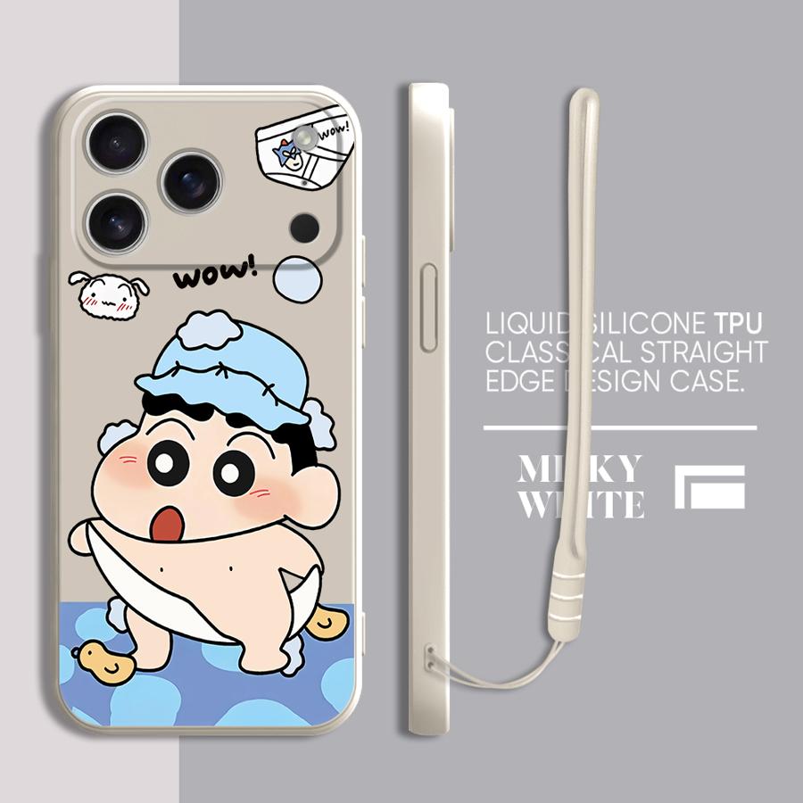 

Crayon Shin-chan Case for Apple iPhone 17 Pro Max 11 Air 15 13 Mini 12 Plus 16 7 8 XS XR Phone Cover iPhone Air