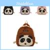 Adorable Plush Cartoon Panda Mini Backpack For Kids With Breathable Design And Fun Colors