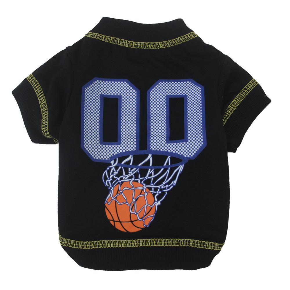 Dog Clothes Pet Apparel - Round Neck Ribbed Elastic Thin Cotton T-shirt in Stock