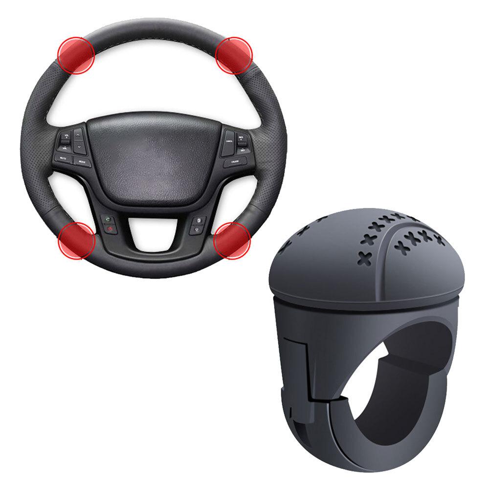 360° Rotation Black Car Steering Wheel Handle Aid Truck Booster Ball Universal