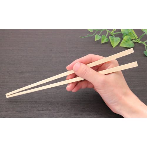 Yoshii Shoji Japanese-Made Pine Tensoge Disposable Chopsticks, 24cm, Pack of 100, Suitable for Kaiseki and Ryotei (Japanese Cuisine) YOS-067